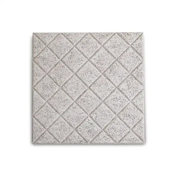 Patrate Diagonale - Wood wool panou acustic