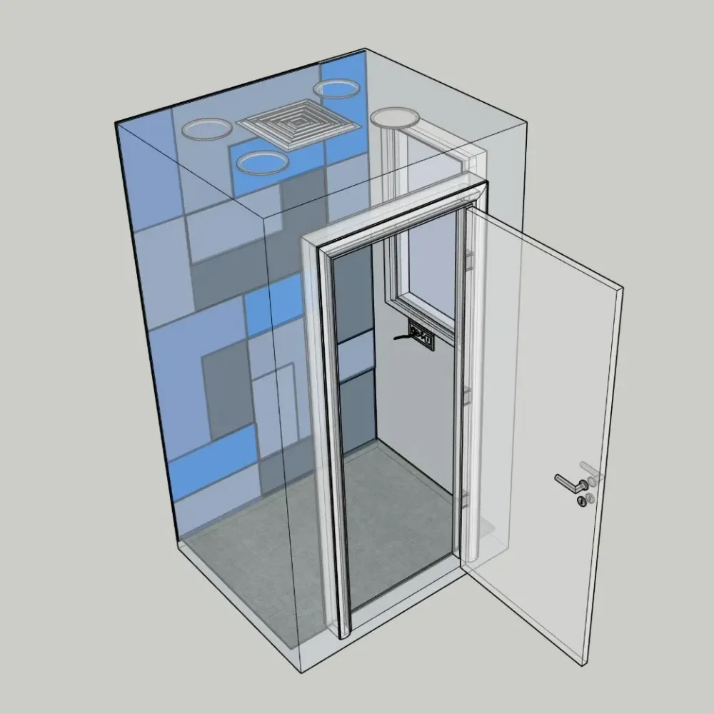 Cabina Audiologie cu un singur perete - seria S