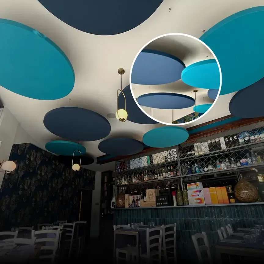 Design acustic într-un restaurant de club