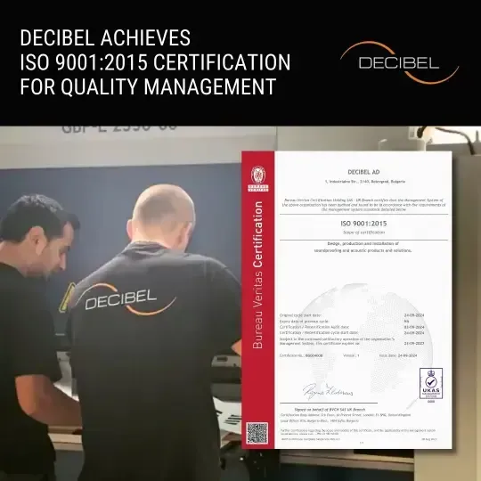 DECIBEL Obține Certificarea ISO 9001:2015 pentru Managementul Calității