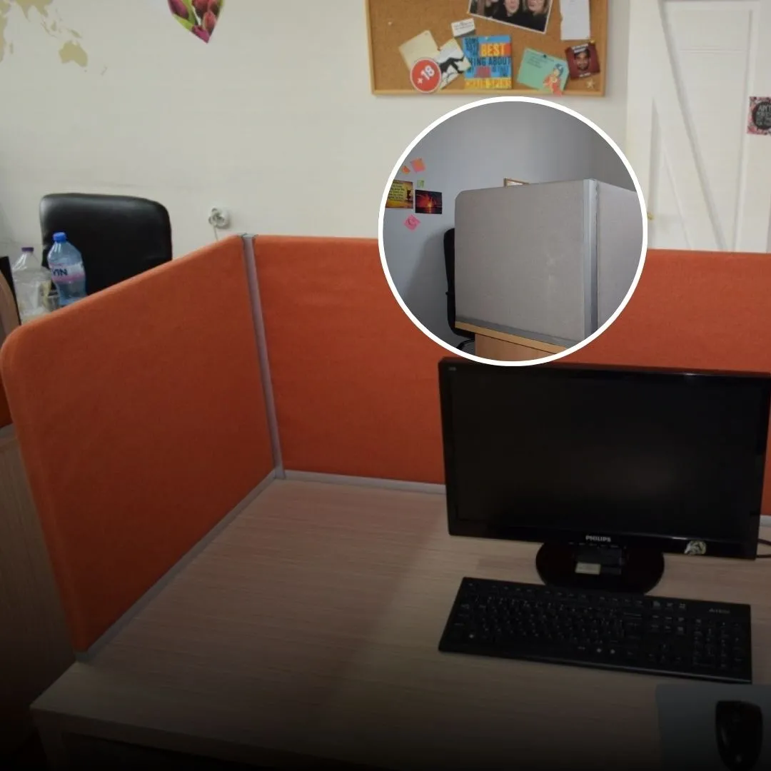 Atendia - proiectare și producție de separatoare de birou cu reducere a zgomotului